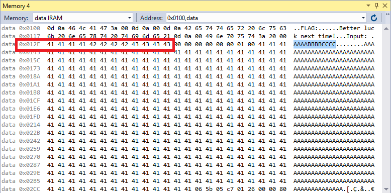 passwordStringMemLocation